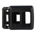 Jr Products DOUBLE SWITCH BASE & FACE PLATE, BLACK 12315